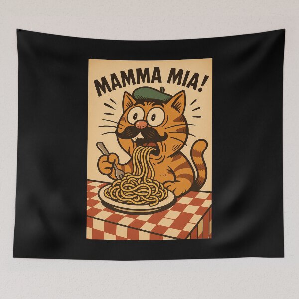Item preview, Mamma Meow! – Italian Spaghetti Cat Meme designed and sold by CesArt  D..