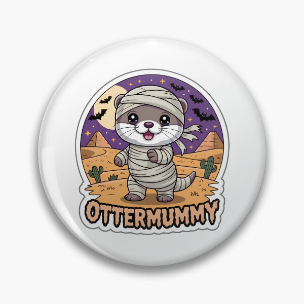 Item preview, Ottermummy – Cute Halloween Mummy Otter Chibi Sticker designed and sold by Nuist25.