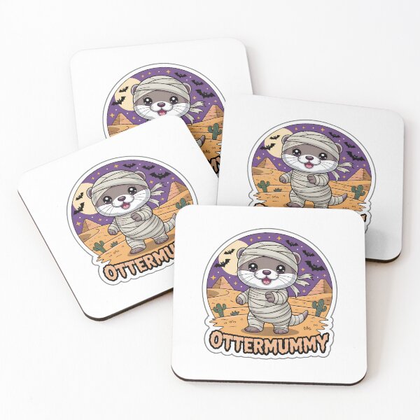 Item preview, Ottermummy – Cute Halloween Mummy Otter Chibi Sticker designed and sold by Nuist25.