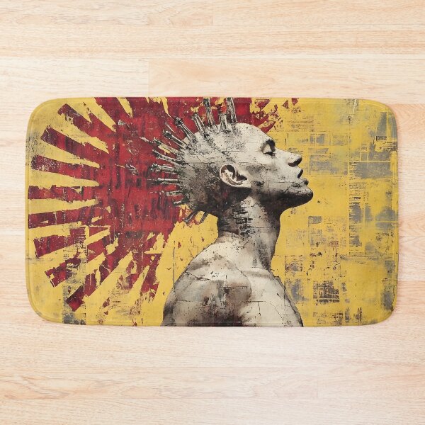 Item preview, Rebel Punk Mohawk Urban Street Art Bold Portrait Design designed and sold by Shoot-The-Moon.