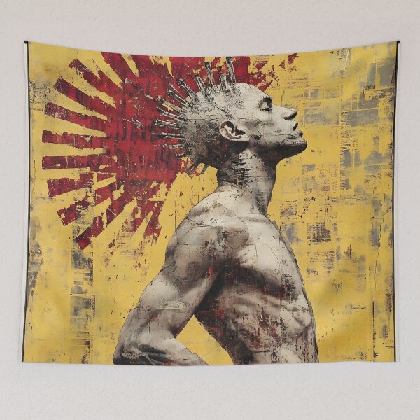 Item preview, Rebel Punk Mohawk Urban Street Art Bold Portrait Design designed and sold by Shoot-The-Moon.