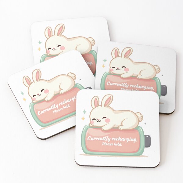 Item preview, Bunny Resting on Battery Charging designed and sold by ZenAnimal.