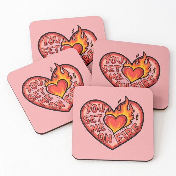 Item preview, You Set Me On Fire Heart designed and sold by Owcomm.