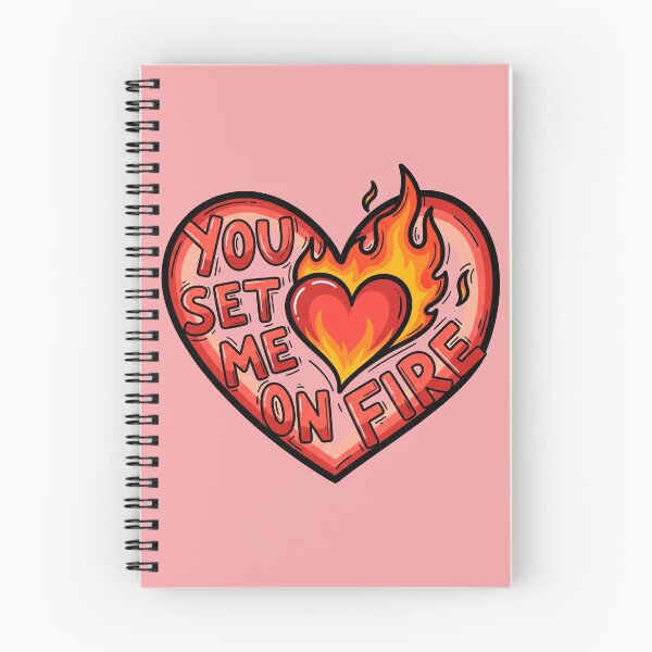 Item preview, You Set Me On Fire Heart designed and sold by Owcomm.