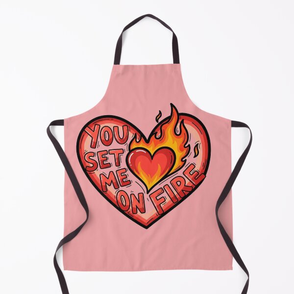 Item preview, You Set Me On Fire Heart designed and sold by Owcomm.