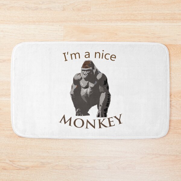 Item preview, I'm a Nice Monkey and Monkeys and Animals and Funny Gift For Friends designed and sold by QuickEyes.