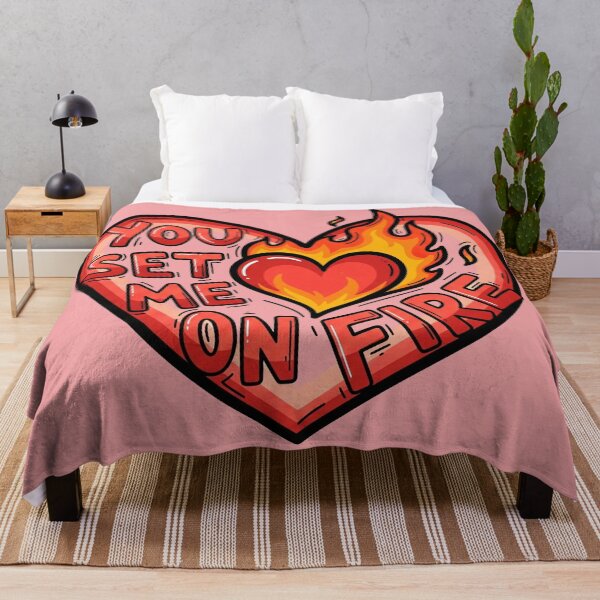 Item preview, You Set Me On Fire Heart designed and sold by Owcomm.