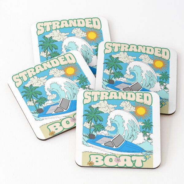 Item preview, Stranded Boat - Waves Sea Beach Summer Boat Party designed and sold by FoxyS.