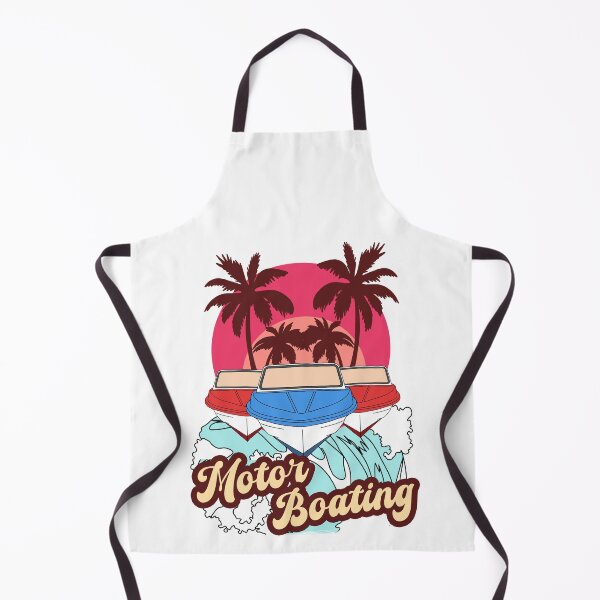 Item preview, Motor Boating - Palm Trees Boats Retro Sea Sunset Party designed and sold by FoxyS.