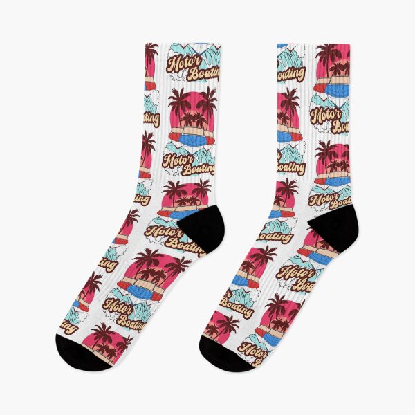 Item preview, Motor Boating - Palm Trees Boats Retro Sea Sunset Party designed and sold by FoxyS.