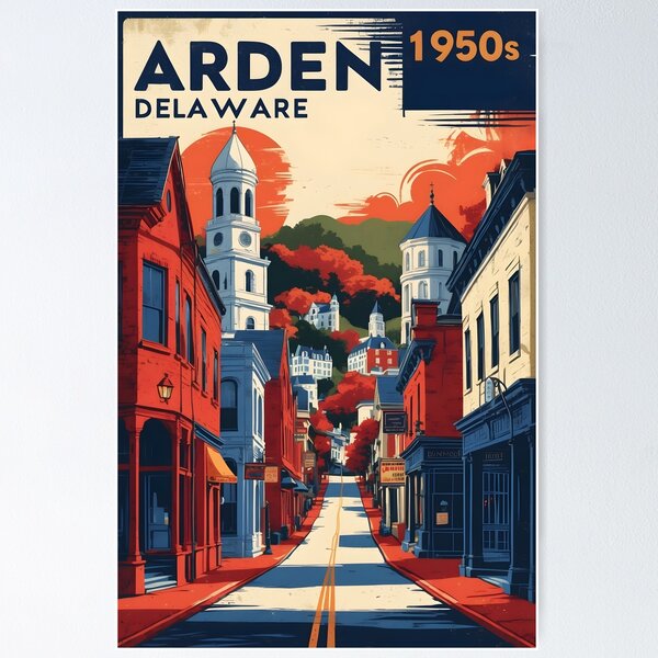 Item preview, Arden Delaware USA Vintage Travel Tourism designed and sold by TravelersGems.