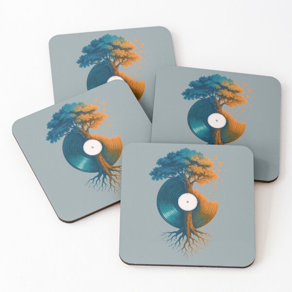 Item preview, Vinyl Tree of Life Surreal Music Nature Fusion Art Design designed and sold by Shoot-The-Moon.