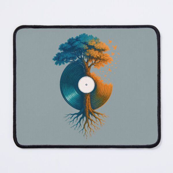 Item preview, Vinyl Tree of Life Surreal Music Nature Fusion Art Design designed and sold by Shoot-The-Moon.