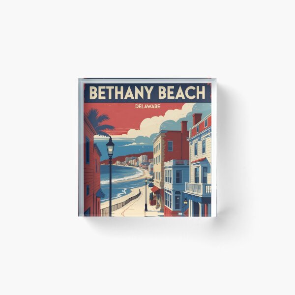 Item preview, Bethany Beach Delaware USA Vintage Travel Tourism designed and sold by TravelersGems.
