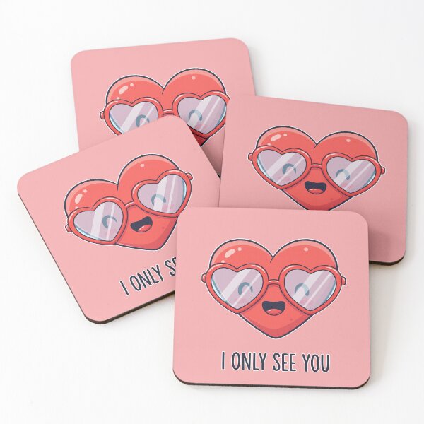 Item preview, I Only See You Heart With Glasses designed and sold by Owcomm.