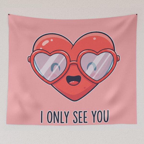 Item preview, I Only See You Heart With Glasses designed and sold by Owcomm.