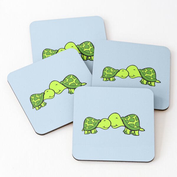 Item preview, 2 Tortoise Turtle Love Couple Kissing Romantic Valentine's Day designed and sold by shirt-o-mat.