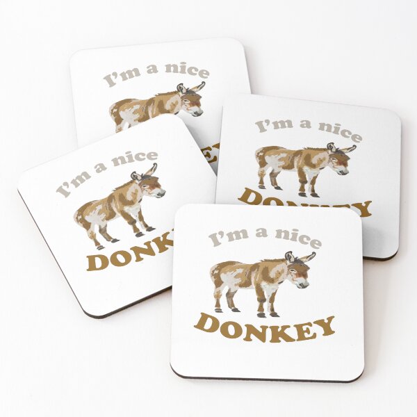 Item preview, I'm a nice donkey and Donkeys and Animals and Funny Gift For Friends designed and sold by QuickEyes.