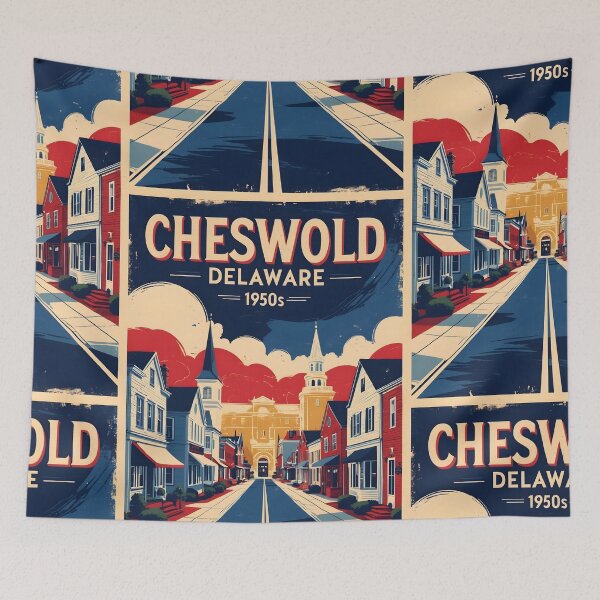 Item preview, Cheswold Delaware 1950s USA Vintage Travel Tourism designed and sold by TravelersGems.