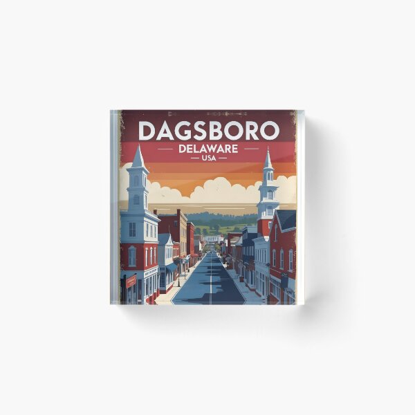 Item preview, Dagsboro Delaware USA Vintage Travel Tourism designed and sold by TravelersGems.