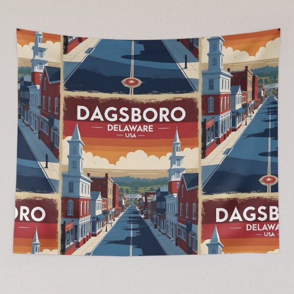 Item preview, Dagsboro Delaware USA Vintage Travel Tourism designed and sold by TravelersGems.