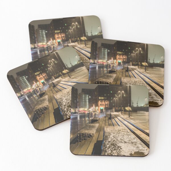 Item preview, Misty Nights on Wet Concrete – Industrial City Glow designed and sold by Ellaire.