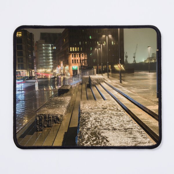 Item preview, Misty Nights on Wet Concrete – Industrial City Glow designed and sold by Ellaire.