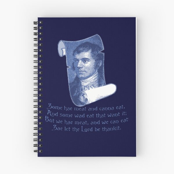 Item preview, The Selkirk Grace Burns Night Supper Prayer In Blue designed and sold by taiche.