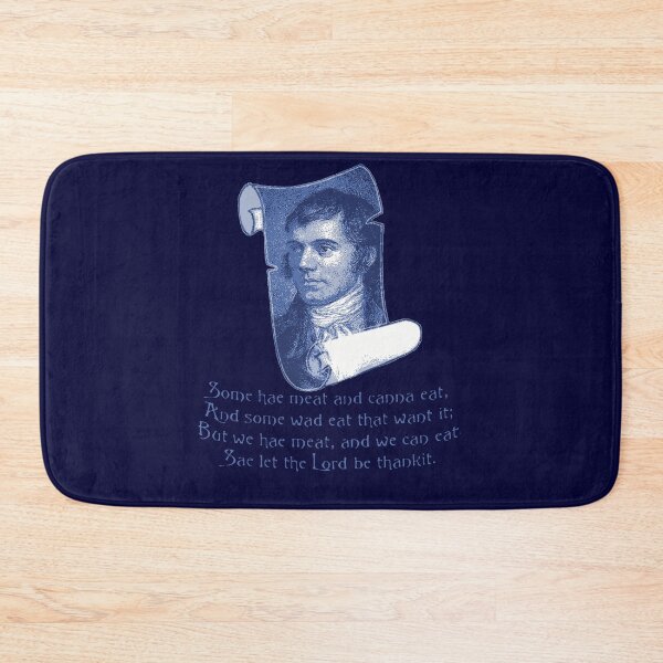 Item preview, The Selkirk Grace Burns Night Supper Prayer In Blue designed and sold by taiche.