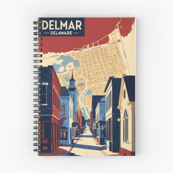 Item preview, Delmar Delaware USA Vintage Travel Tourism designed and sold by TravelersGems.