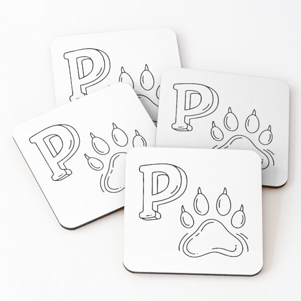Item preview, An illustration of letter P stand for paw designed and sold by rasagamastore.