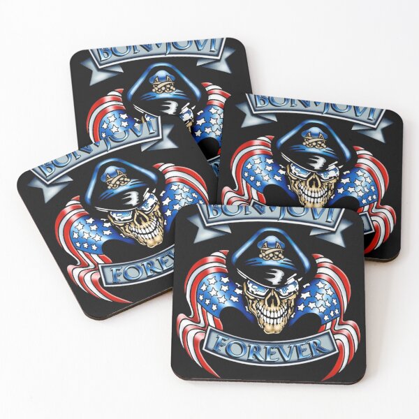 Item preview, Funny Skeleton bon jovi Skull Forever designed and sold by RyanTee-Awesome.