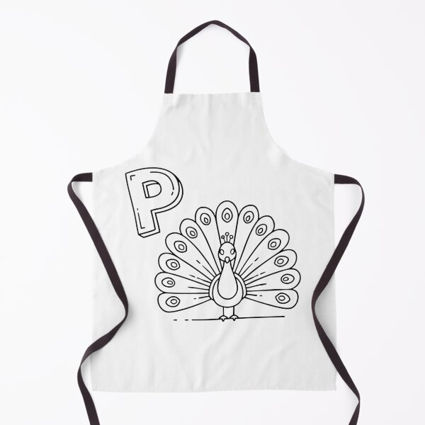 Item preview, An illustration of letter P stand for peacock designed and sold by rasagamastore.