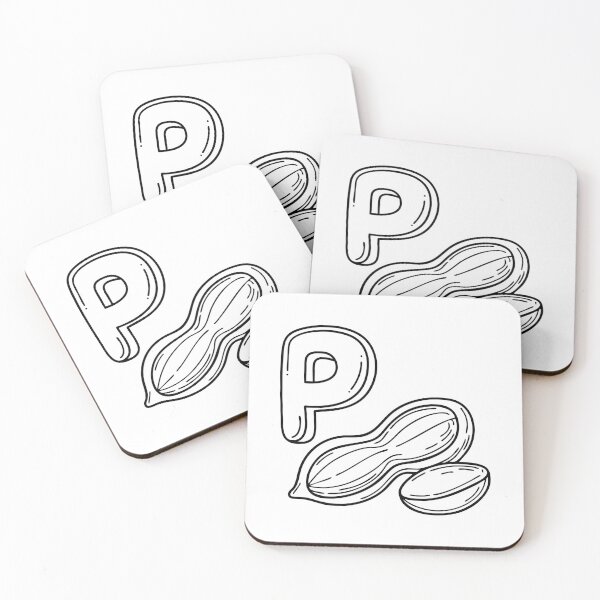 Item preview, An illustration of letter P stand for peanut designed and sold by rasagamastore.