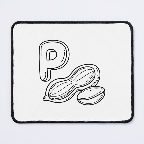 Item preview, An illustration of letter P stand for peanut designed and sold by rasagamastore.
