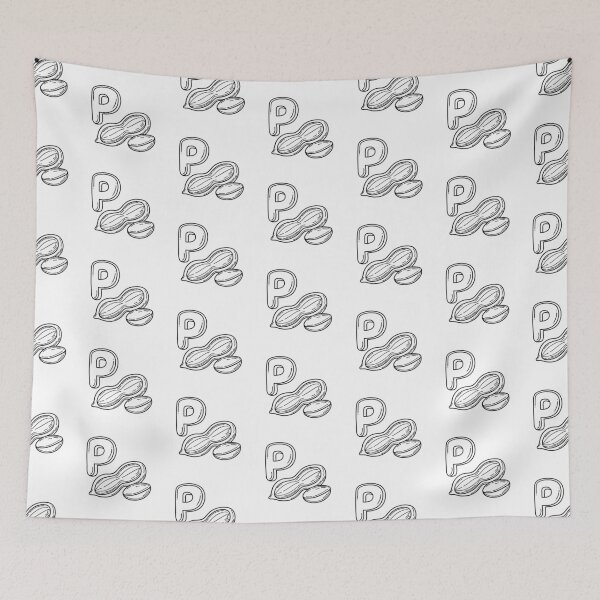 Item preview, An illustration of letter P stand for peanut designed and sold by rasagamastore.