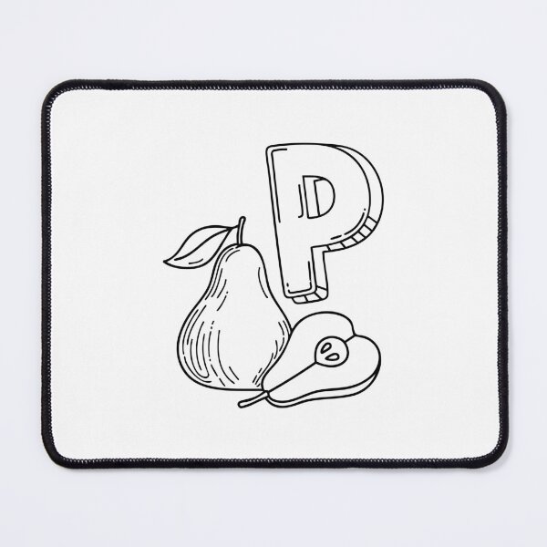 Item preview, An illustration of letter P stand for pear designed and sold by rasagamastore.