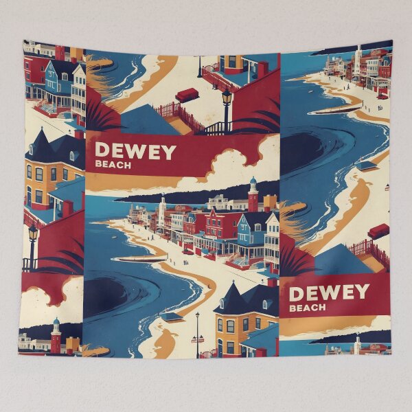 Item preview, Dewey Delaware USA Vintage Travel Tourism designed and sold by TravelersGems.