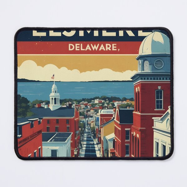 Item preview, Elsmere Delaware 1950s USA Vintage Travel Tourism designed and sold by TravelersGems.