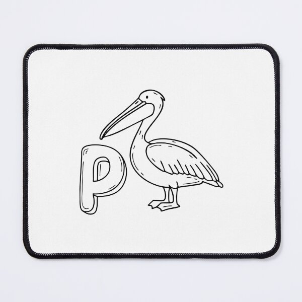 Item preview, An illustration of letter P stand for pelican designed and sold by rasagamastore.