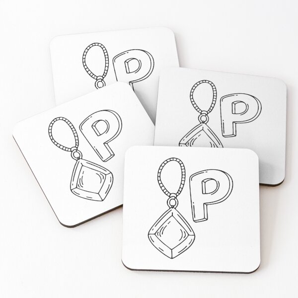 Item preview, An illustration of letter P stand for pendant designed and sold by rasagamastore.