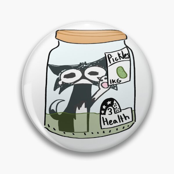 Item preview, Cat in a pickle jar ? designed and sold by PickleBeanArt.