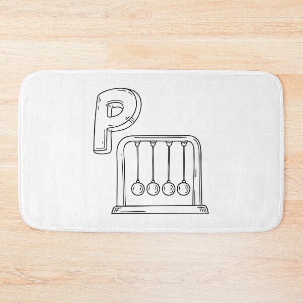Item preview, An illustration of letter P stand for pendulum designed and sold by rasagamastore.