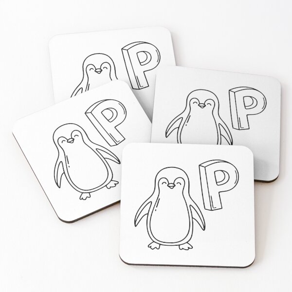Item preview, An illustration of letter P stand for penguin designed and sold by rasagamastore.