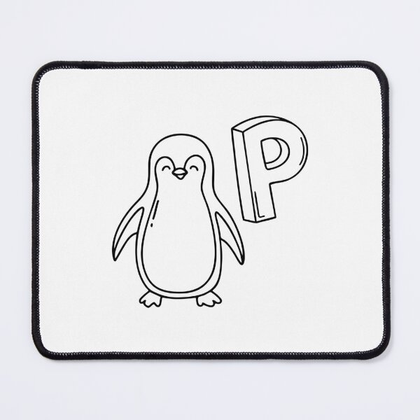 Item preview, An illustration of letter P stand for penguin designed and sold by rasagamastore.