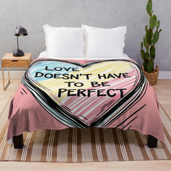 Item preview, Love Doesn't Have To Be Perfect Heart designed and sold by Owcomm.