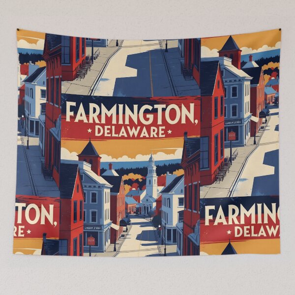 Item preview, Farmington Delaware USA Vintage Travel Tourism designed and sold by TravelersGems.
