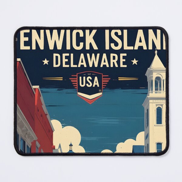 Item preview, Fenwick Island Delaware USA Vintage Travel Tourism designed and sold by TravelersGems.