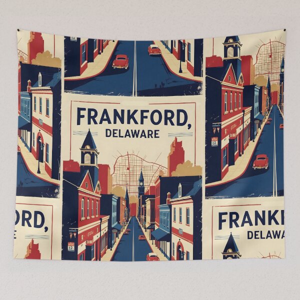 Item preview, Frankford Delaware 1950s USA Vintage Travel Tourism designed and sold by TravelersGems.