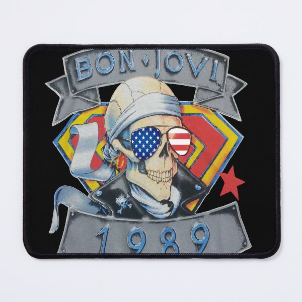 Item preview, Skull Bon Jovi 1989 Logo Forever Tour Skeleton Sigertv  designed and sold by RyanTee-Awesome.